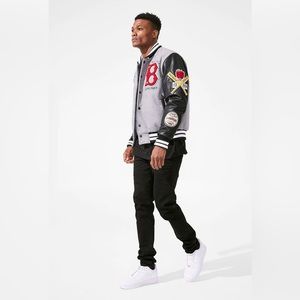 Nick danger, men’s 36/32 black skinny leg, biker rocker‎ denim